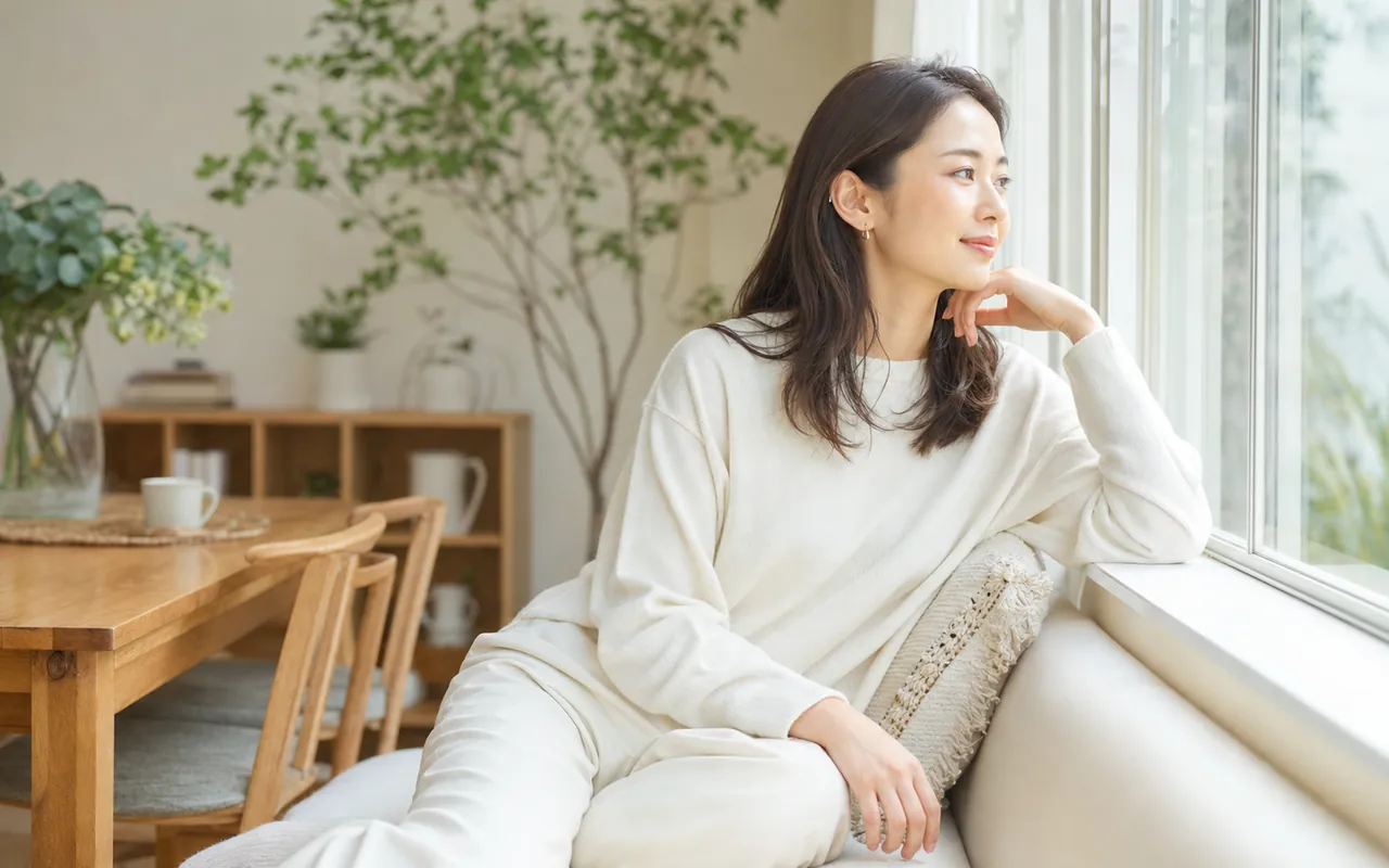 自分らしく前を向く女性